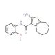2-Amino-N-(2-methoxyphenyl)-5,6,7,8-tetrahydro-4H-cyclohepta[b]thiophene-3-carboxamide - chemical structure image