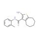 2-Amino-N-(2-methylphenyl)-5,6,7,8-tetrahydro-4H-cyclohepta[b]thiophene-3-carboxamide - chemical structure image