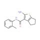 2-Amino-N-(2-methylphenyl)-5,6-dihydro-4H-cyclopenta[b]thiophene-3-carboxamide - chemical structure image
