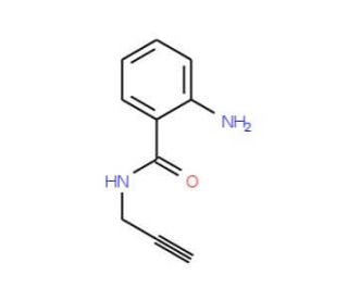 2-Amino-N-(2-propynyl)benzenecarboxamide (CAS 4943-83-3) - chemical structure image