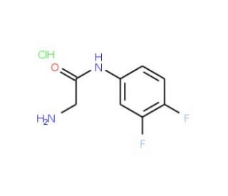 2-amino-N-(3,4-difluorophenyl)acetamide hydrochloride - chemical structure image