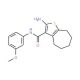 2-Amino-N-(3-methoxyphenyl)-5,6,7,8-tetrahydro-4H-cyclohepta[b]thiophene-3-carboxamide - chemical structure image
