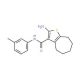 2-Amino-N-(3-methylphenyl)-5,6,7,8-tetrahydro-4H-cyclohepta[b]thiophene-3-carboxamide - chemical structure image
