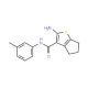 2-Amino-N-(3-methylphenyl)-5,6-dihydro-4H-cyclopenta[b]thiophene-3-carboxamide - chemical structure image