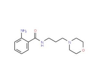 2-amino-N-(3-morpholin-4-ylpropyl)benzamide (CAS 13666-71-2) - chemical structure image
