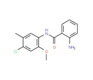 2-Amino-N-(4-chloro-2-methoxy-5-methyl-phenyl)-benzamide - chemical structure image