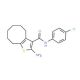 2-Amino-N-(4-chlorophenyl)-4,5,6,7,8,9-hexahydrocycloocta[b]thiophene-3-carboxamide - chemical structure image