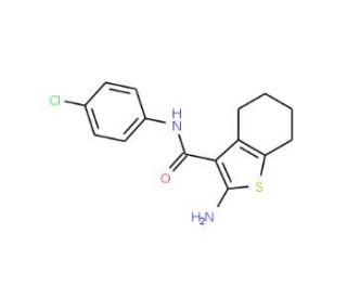 2-Amino-N-(4-chlorophenyl)-4,5,6,7-tetrahydro-1-benzothiophene-3-carboxamide - chemical structure image
