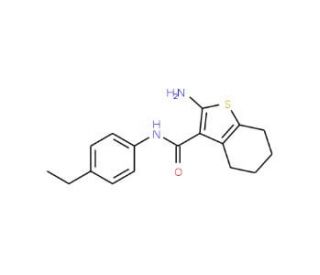 2-Amino-N-(4-ethylphenyl)-4,5,6,7-tetrahydro-1-benzothiophene-3-carboxamide - chemical structure image