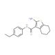 2-Amino-N-(4-ethylphenyl)-4,5,6,7-tetrahydro-1-benzothiophene-3-carboxamide - chemical structure image