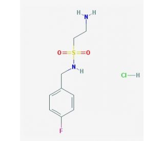 2-amino-N-(4-fluorobenzyl)ethanesulfonamide hydrochloride - chemical structure image