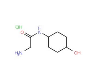 2-amino-N-(4-hydroxycyclohexyl)acetamide hydrochloride - chemical structure image