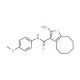 2-Amino-N-(4-methoxyphenyl)-4,5,6,7,8,9-hexahydrocycloocta[b]thiophene-3-carboxamide - chemical structure image