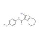 2-Amino-N-(4-methoxyphenyl)-5,6,7,8-tetrahydro-4H-cyclohepta[b]thiophene-3-carboxamide - chemical structure image