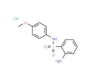 2-amino-N-(4-methoxyphenyl)benzenesulfonamide hydrochloride - chemical structure image