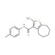 2-Amino-N-(4-methylphenyl)-5,6,7,8-tetrahydro-4H-cyclohepta[b]thiophene-3-carboxamide - chemical structure image
