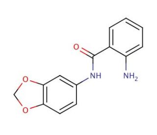 2-Amino-N-benzo[1,3]dioxol-5-yl-benzamide (CAS 571158-97-9) - chemical structure image