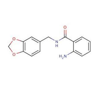 2-Amino-N-benzo[1,3]dioxol-5-ylmethyl-benzamide - chemical structure image