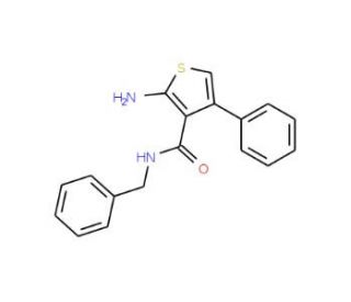 2-Amino-N-benzyl-4-phenylthiophene-3-carboxamide - chemical structure image