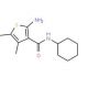 2-Amino-N-cyclohexyl-4,5-dimethylthiophene-3-carboxamide - chemical structure image