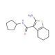 2-Amino-N-cyclopentyl-4,5,6,7-tetrahydro-1-benzothiophene-3-carboxamide - chemical structure image