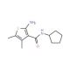 2-Amino-N-cyclopentyl-4,5-dimethylthiophene-3-carboxamide - chemical structure image
