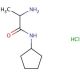 2-amino-N-cyclopentylpropanamide hydrochloride (CAS 1214638-91-1) - chemical structure image