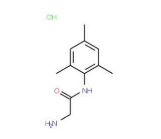 2-amino-N-mesitylacetamide hydrochloride (CAS 92885-79-5) - chemical structure image