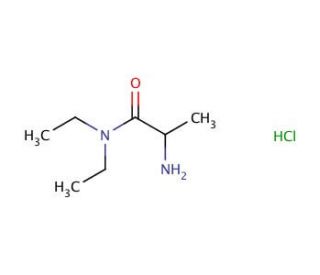 2-amino-N,N-diethylpropanamide hydrochloride - chemical structure image