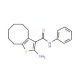 2-Amino-N-phenyl-4,5,6,7,8,9-hexahydrocycloocta-[b]thiophene-3-carboxamide - chemical structure image
