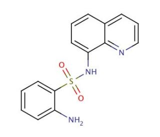 2-Amino-N-quinolin-8-yl-benzenesulfonamide (CAS 16082-64-7) - chemical structure image