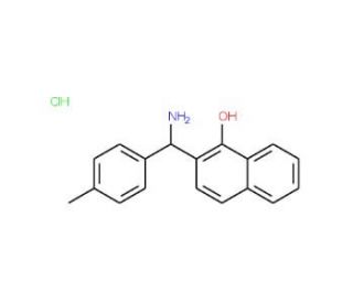 2-(Amino-p-tolyl-methyl)-naphthalen-1-ol hydrochloride (CAS 736173-19-6) - chemical structure image