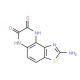 2-Amino-thiazolo[4,5-f]quinoxaline-7,8-diol - chemical structure image
