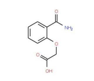 [2-(Aminocarbonyl)phenoxy]acetic acid (CAS 25395-22-6) - chemical structure image