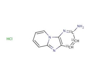 2-Aminodipyrido[1,2-a:3&prime;,2-D]imidazole-13C3 Hydrochloride - chemical structure image