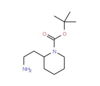 2-(Aminoethyl)-1-N-Boc-piperidine (CAS 239482-98-5) - chemical structure image