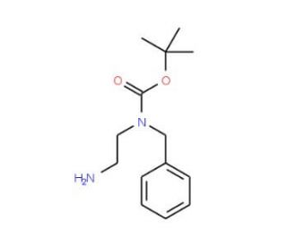 (2-Aminoethyl)-benzyl carbamic acid tert-butyl ester (CAS 152193-00-5) - chemical structure image