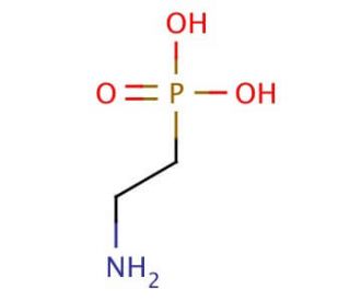 2-Aminoethylphosphonic acid (CAS 2041-14-7) - chemical structure image
