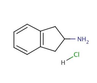 2-Aminoindan hydrochloride (CAS 2338-18-3) - chemical structure image
