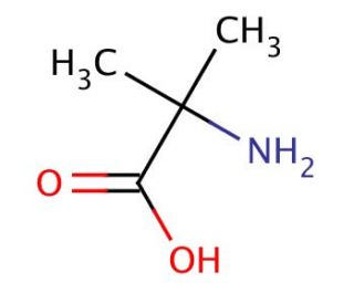 2-Aminoisobutyric acid (CAS 62-57-7) - chemical structure image