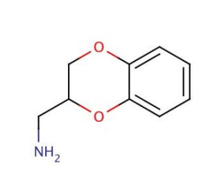 2-Aminomethyl-1,4-benzodioxane (CAS 4442-59-5) - chemical structure image