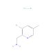 2-(Aminomethyl)-3-bromo-5-methylpyridine hydrochloride (CAS 1257535-62-8) - chemical structure image