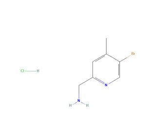 2-(Aminomethyl)-5-bromo-4-methylpyridine hydrochloride (CAS 1257535-47-9) - chemical structure image