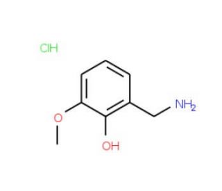 2-(Aminomethyl)-6-methoxyphenol hydrochloride (CAS 141803-91-0) - chemical structure image
