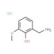 2-(Aminomethyl)-6-methoxyphenol hydrochloride (CAS 141803-91-0) - chemical structure image