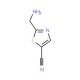 2-Aminomethyl-thiazole-5-carbonitrile (CAS 232612-47-4) - chemical structure image