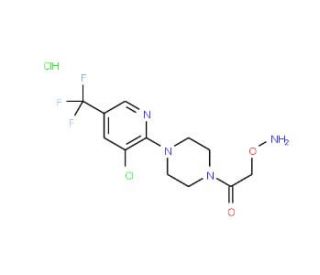 2-(Aminooxy)-1-{4-[3-chloro-5-(trifluoromethyl)-2-pyridinyl]piperazino}-1-ethanone hydrochloride - chemical structure image