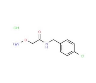 2-(Aminooxy)-N-(4-chlorobenzyl)acetamide hydrochloride - chemical structure image