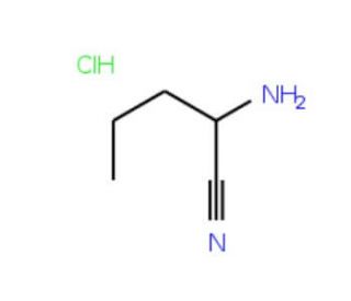 2-aminopentanenitrile hydrochloride (CAS 111013-52-6) - chemical structure image