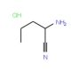 2-aminopentanenitrile hydrochloride (CAS 111013-52-6) - chemical structure image
